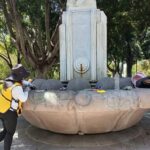 Grafiti en fuente de Tequis