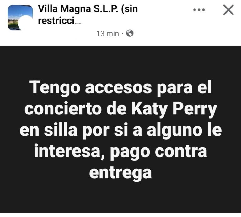 Venta de boletos